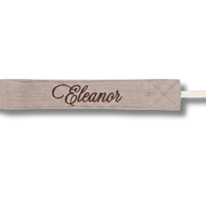 Attache tétine personnalisé - Beige foncé