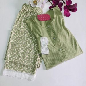 Ensemble Pyjama Femme Élégance & Confort - Vert ()